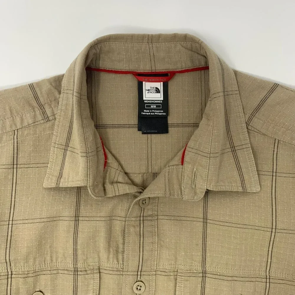 The‎ North Face Men's Shirt Long Sleeve Button Up Chest Pockets Size M
